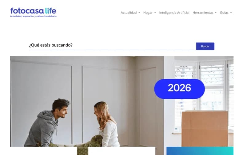 Blog de Fotocasa hecho con Wordpress
