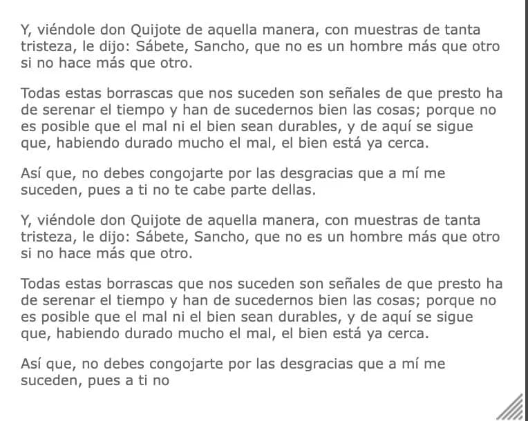 texto en varios párrafos