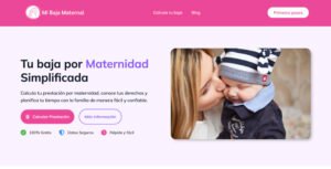 Diseño web MiBajaMaternal